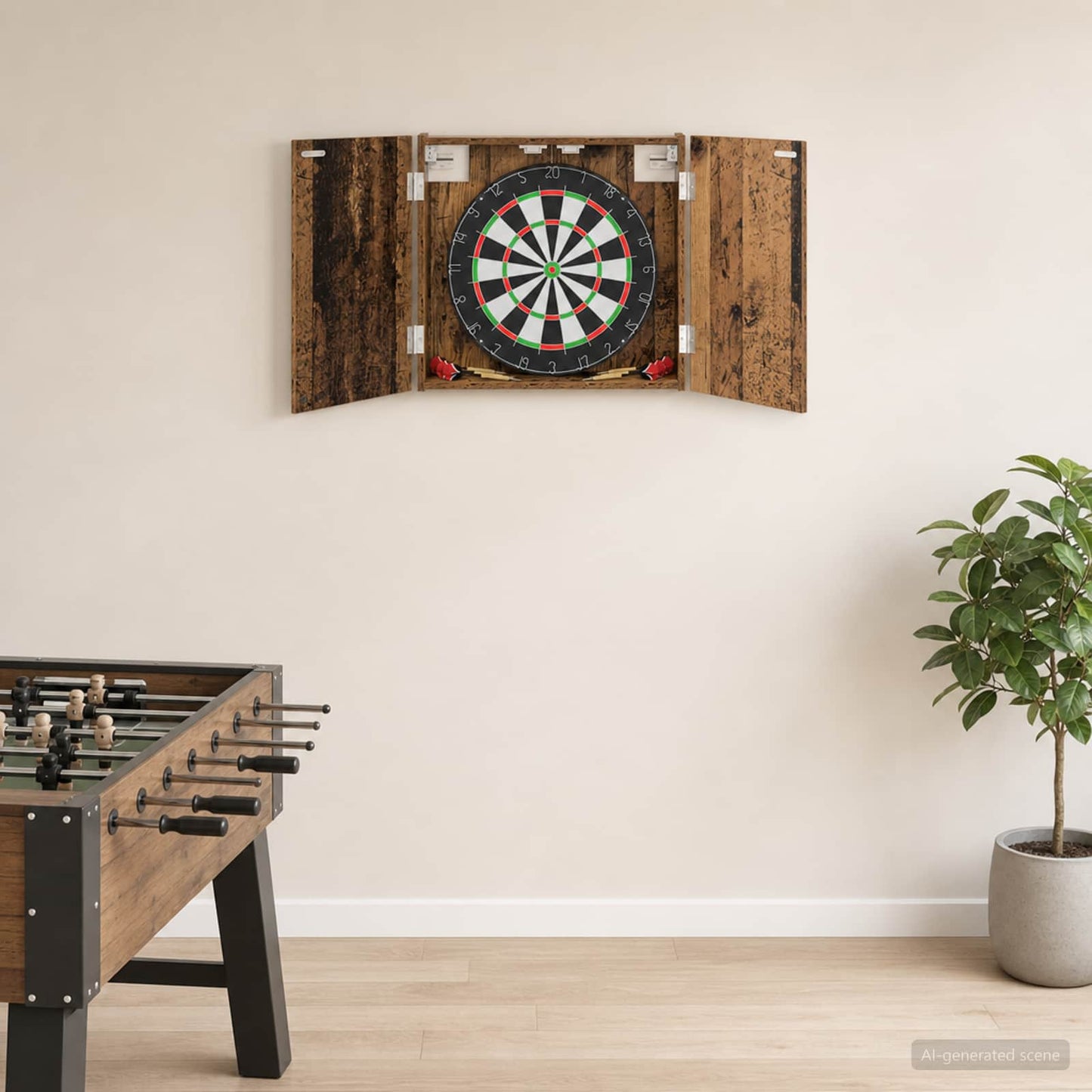 Dartbrettskap Gammelt tre 56 x 12 x 53,5 cm Konstruert tre