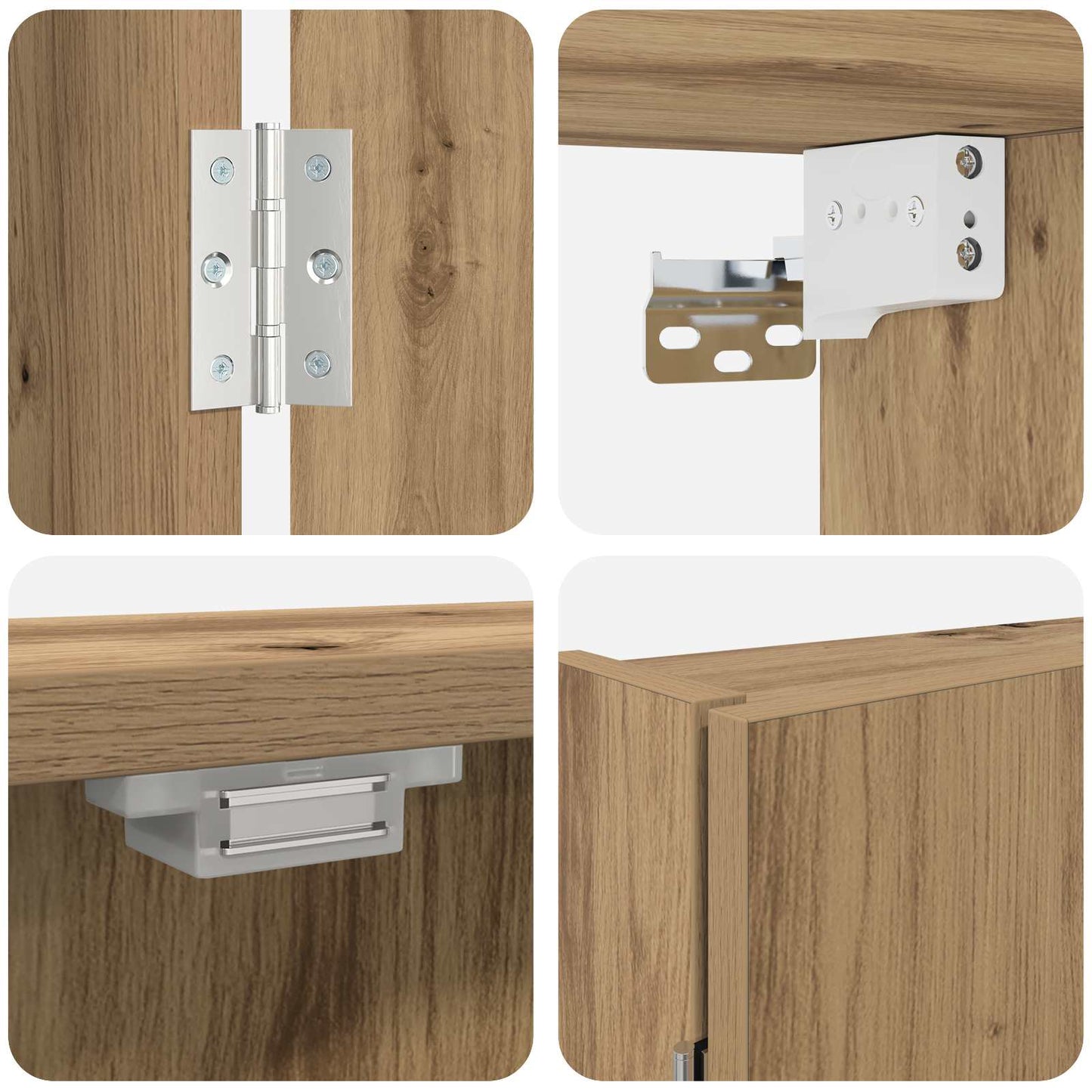 Dartbrettskap Artisan eik 56 x 12 x 53,5 cm Konstruert tre