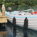 Båtfendere 2 stk. Ø 16 x 58 cm Svart PVC