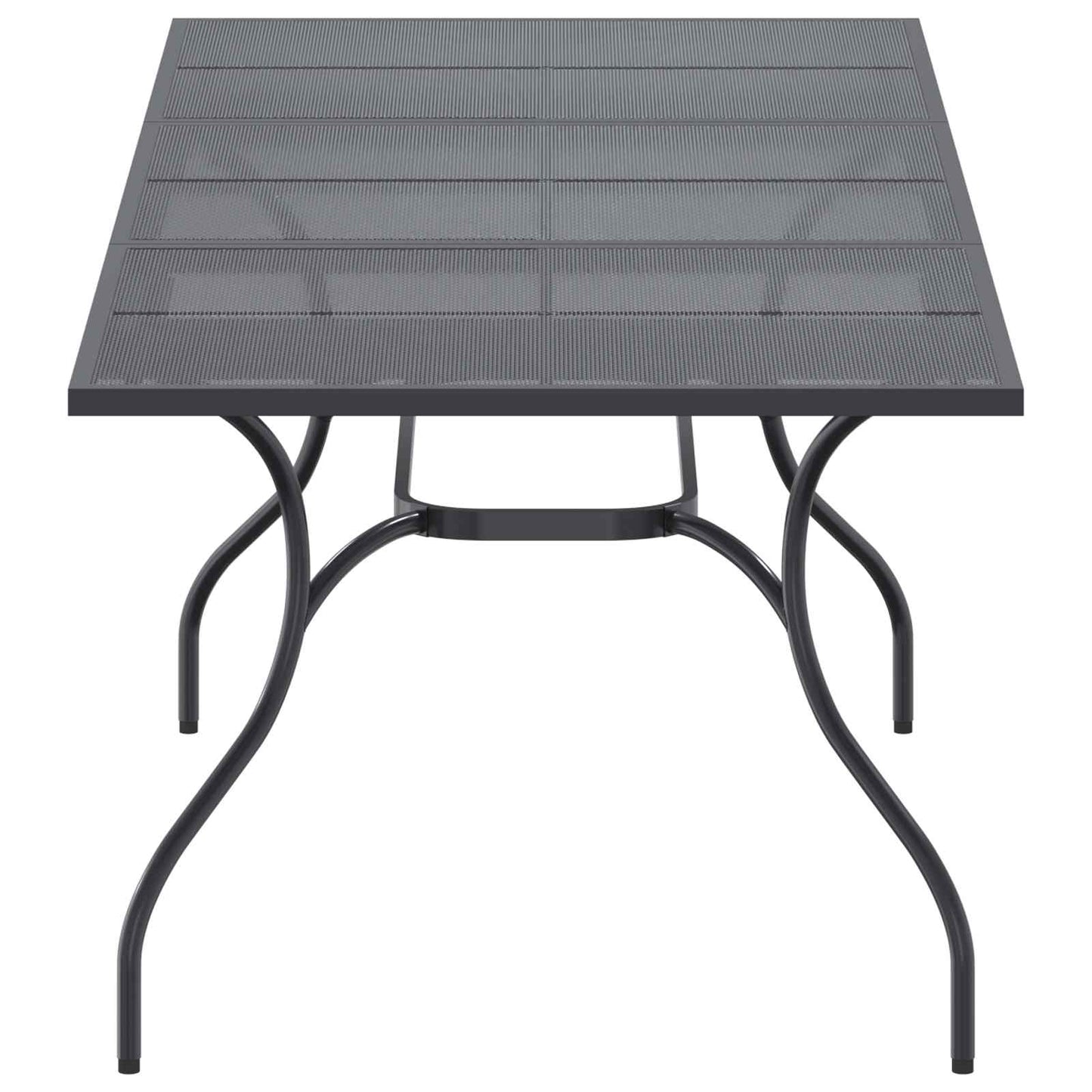 Utvidbart Mesh Spisebord Antrasitt 212 x 90 x 76 cm Stål