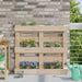 Blomsterkasser for Euro-paller 12 pcs Lysegrå 14 x 9 x 9,5 cm