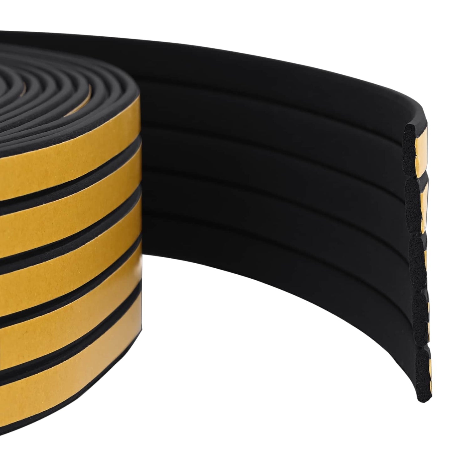 Selvklebende vindusforsegling Svart 9 x 3 mm 25 m EPDM Skum