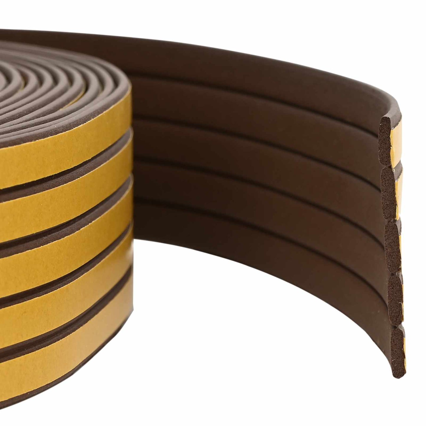 Selvklebende vindusforsegling Brun 9 x 3 mm 12 m EPDM Skum