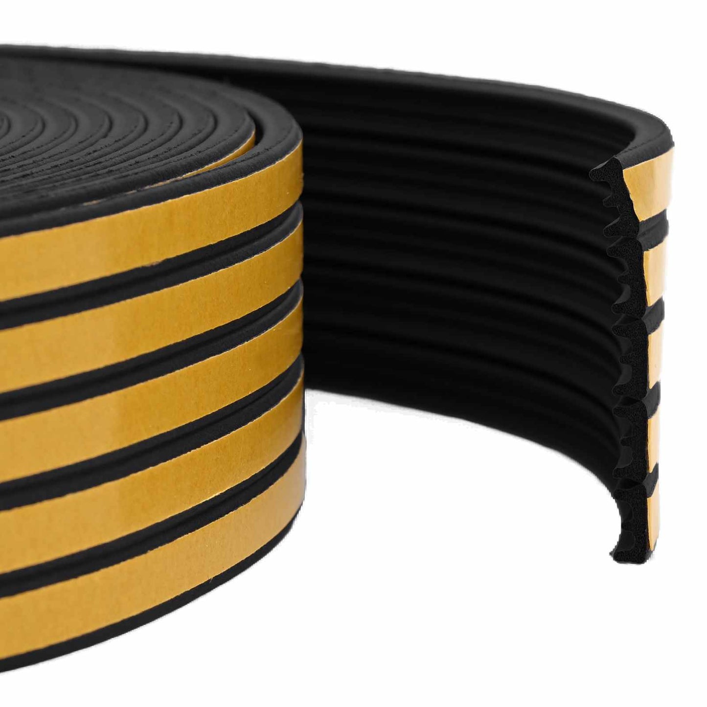 Selvklebende vindusforsegling Svart 9 x 4 mm 100 m EPDM Skum