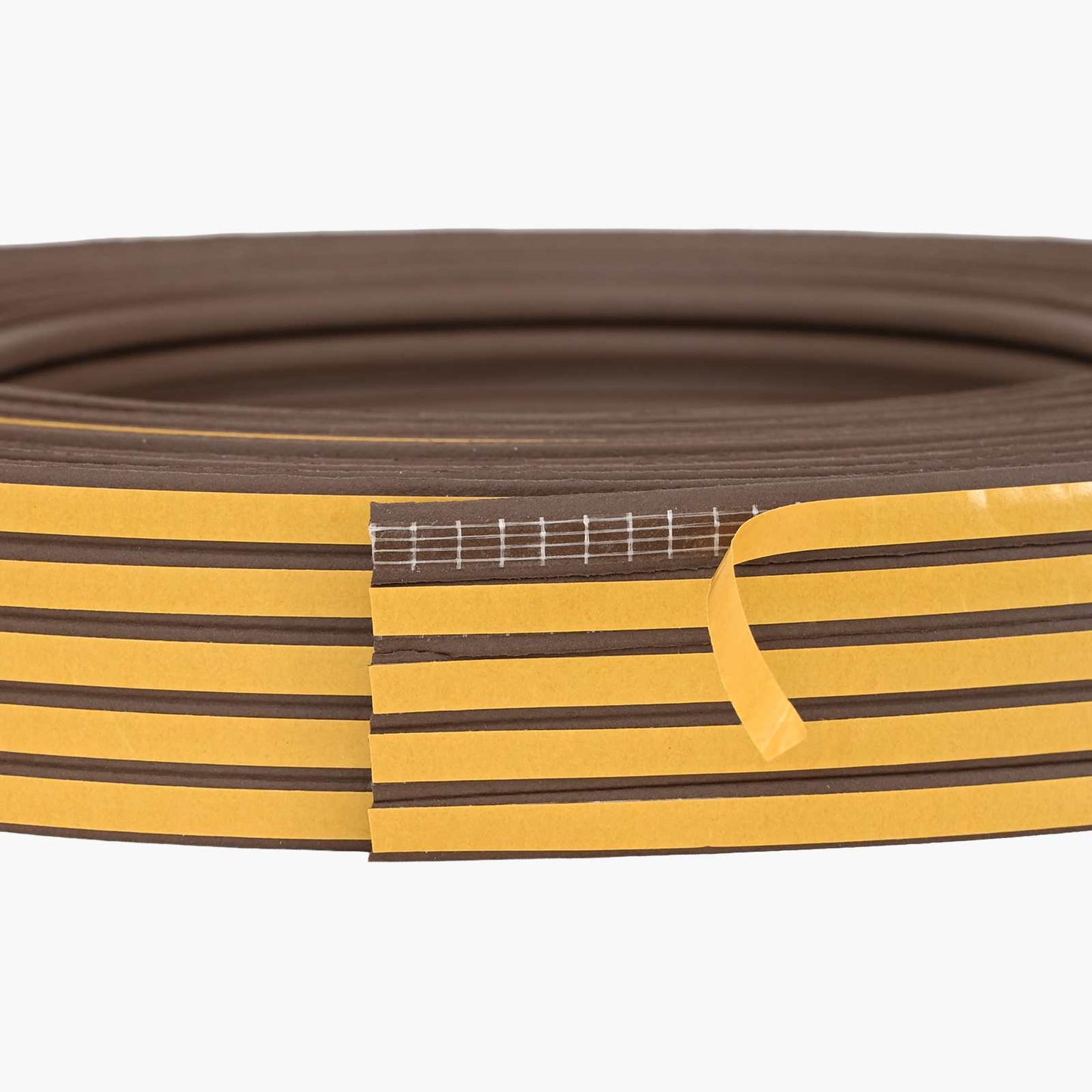 Selvklebende vindusforsegling Brun 8 x 3 mm 25 m EPDM Skum
