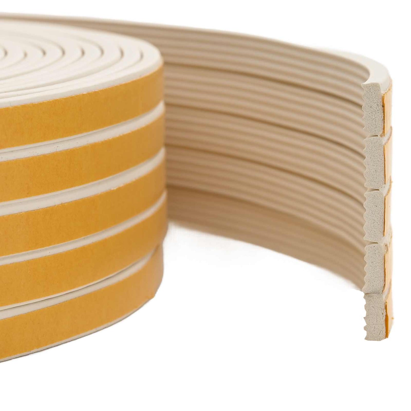 Selvklebende vindusforsegling Hvit 10 x 4 mm 100 m EPDM Skum