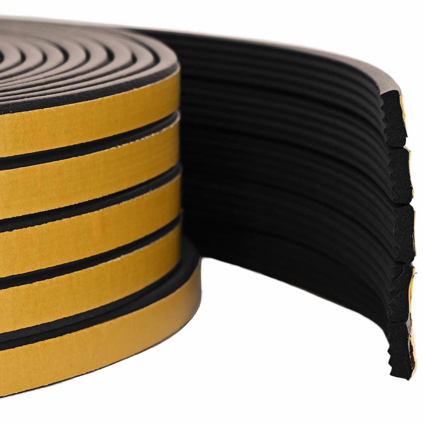 Selvklebende vindusforsegling Svart 10 x 4 mm 100 m EPDM Skum