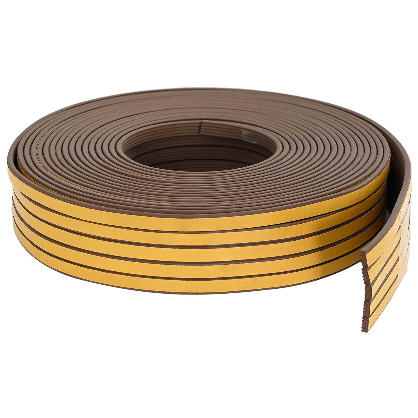 Selvklebende vindusforsegling Brun 15 x 8 mm 12 m EPDM Skum