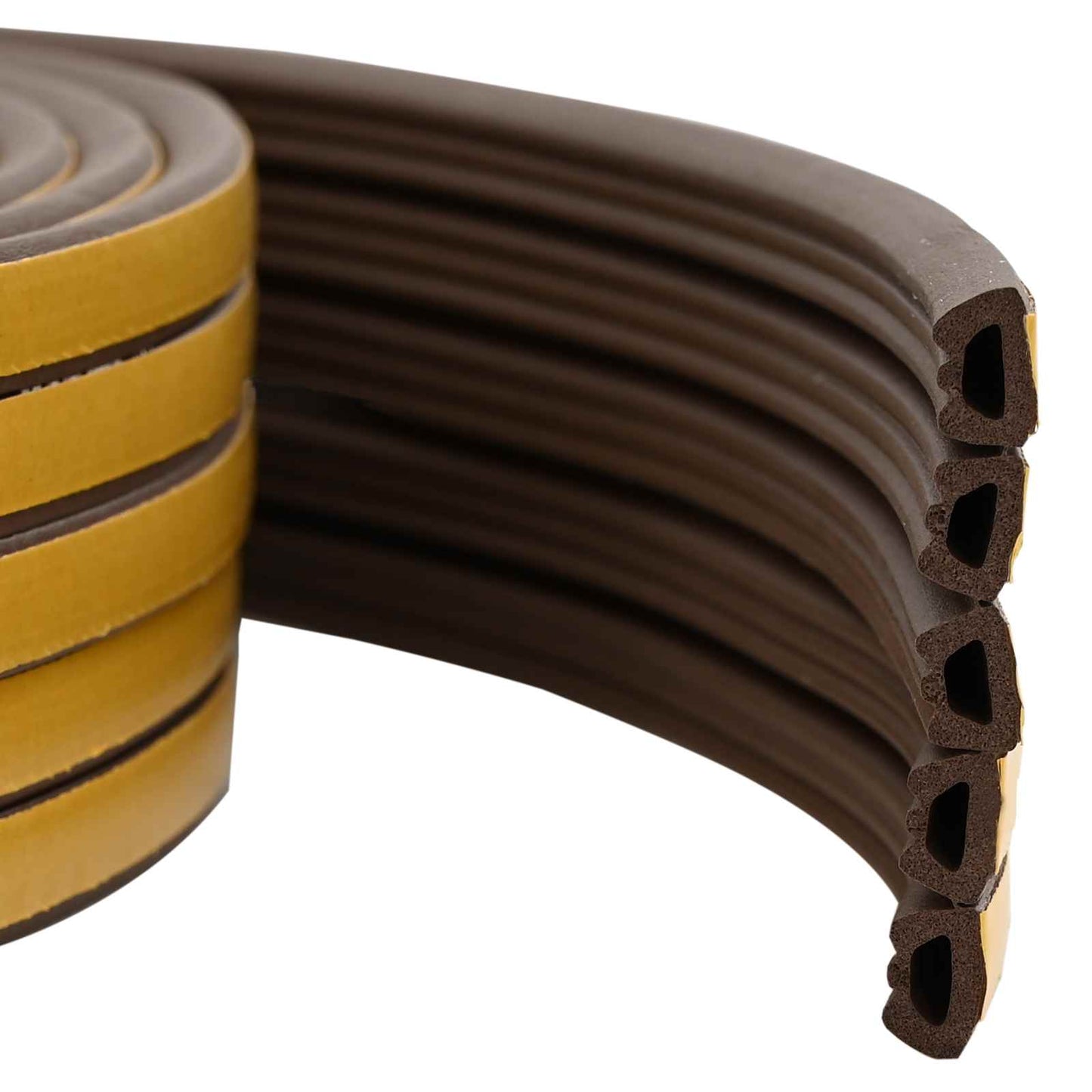 Selvklebende vindusforsegling Brun 10 x 6 mm 50 m EPDM Skum