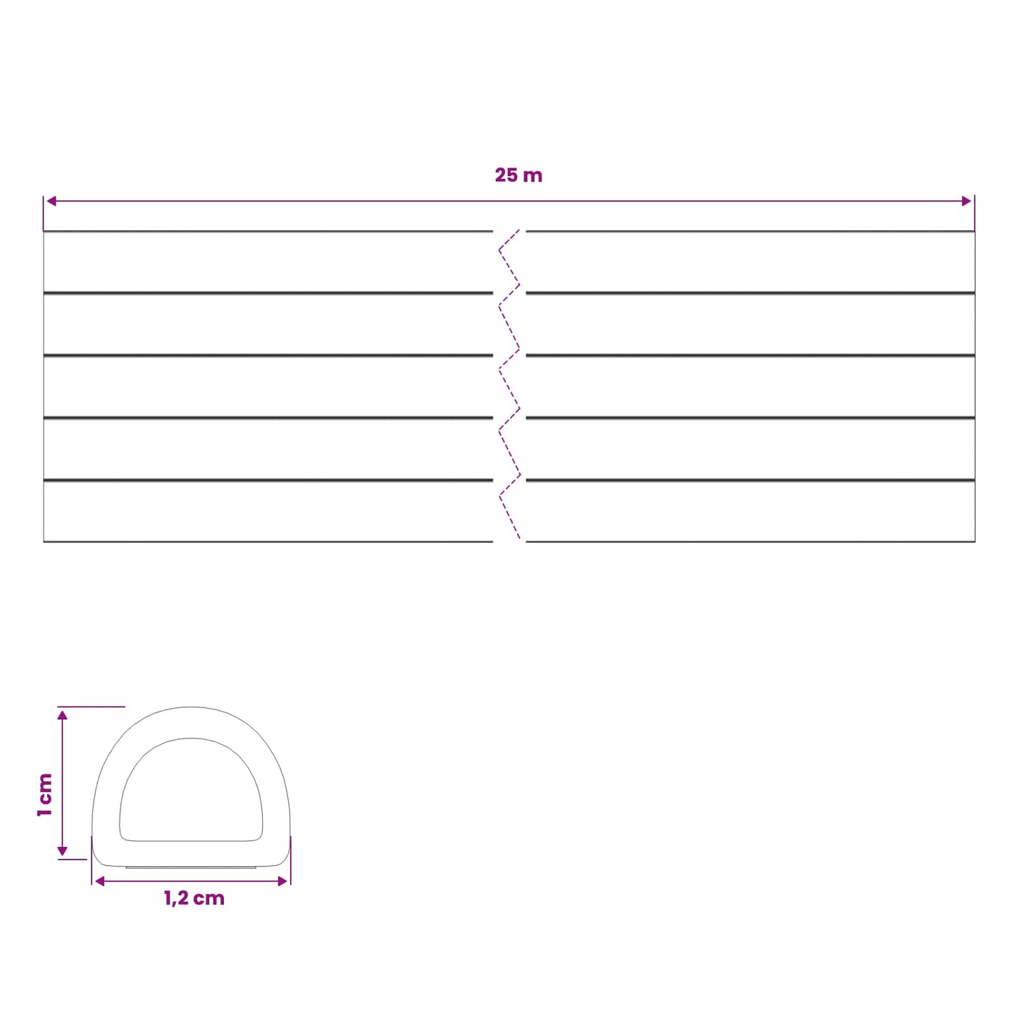 Selvklebende vindusforsegling Svart 12 x 10 mm 25 m EPDM Skum