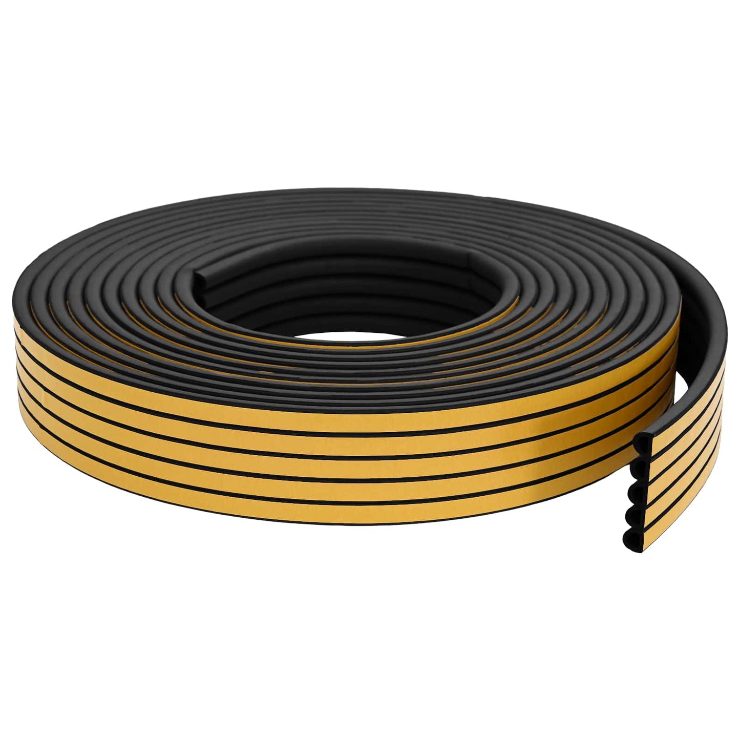 Selvklebende vindusforsegling Svart 14 x 12 mm 100 m EPDM Skum