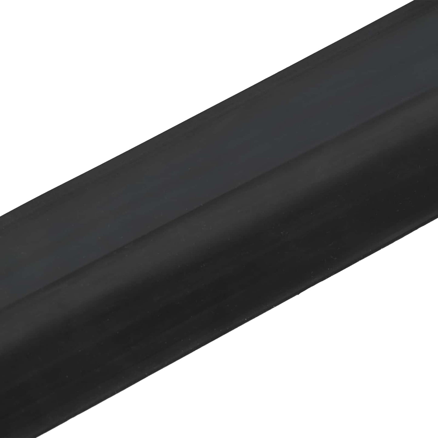 Garasje gulvforsegling Svart 78 x 14 mm 2,5 m EPDM-gummi