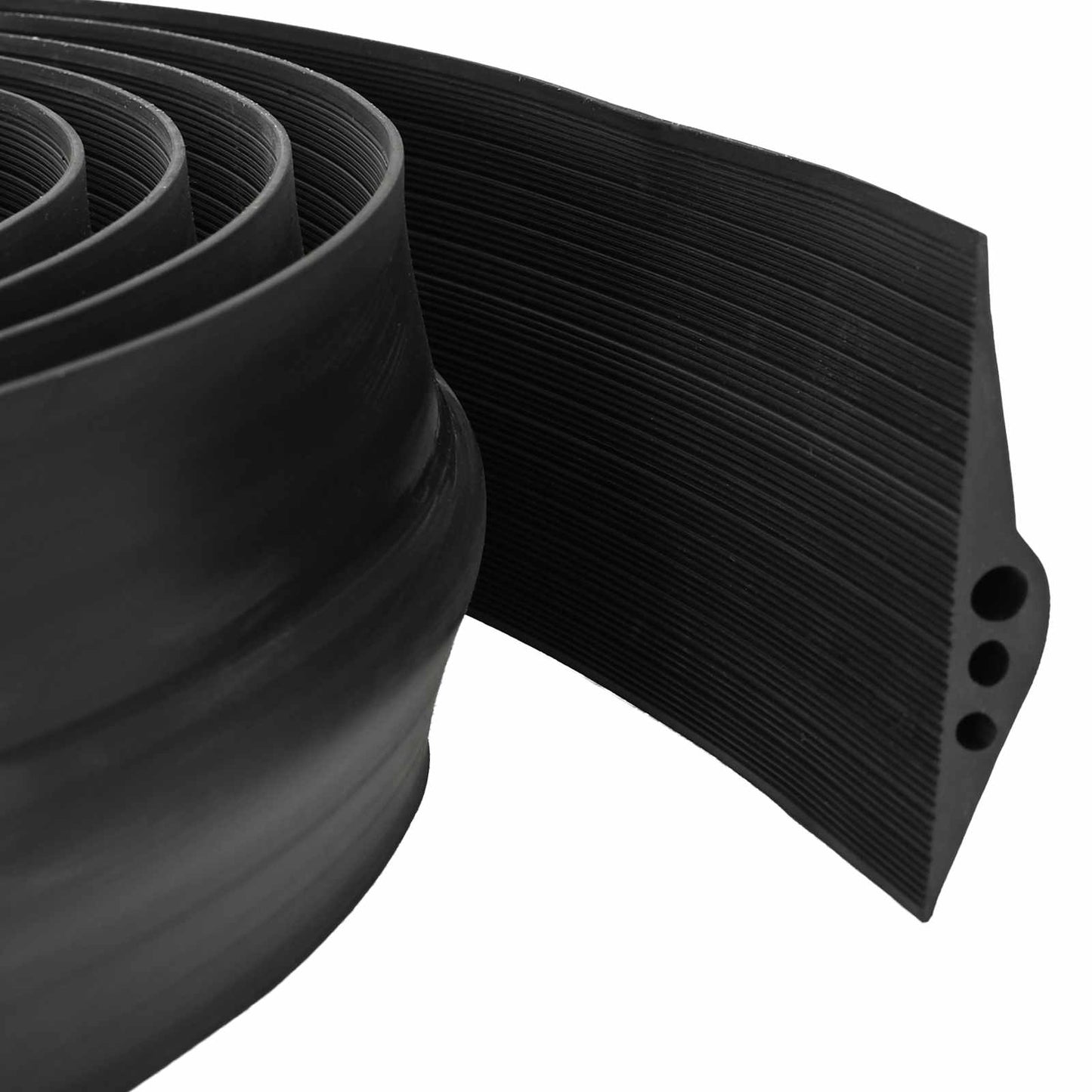 Garasje gulvforsegling Svart 78 x 14 mm 4,5 m EPDM-gummi
