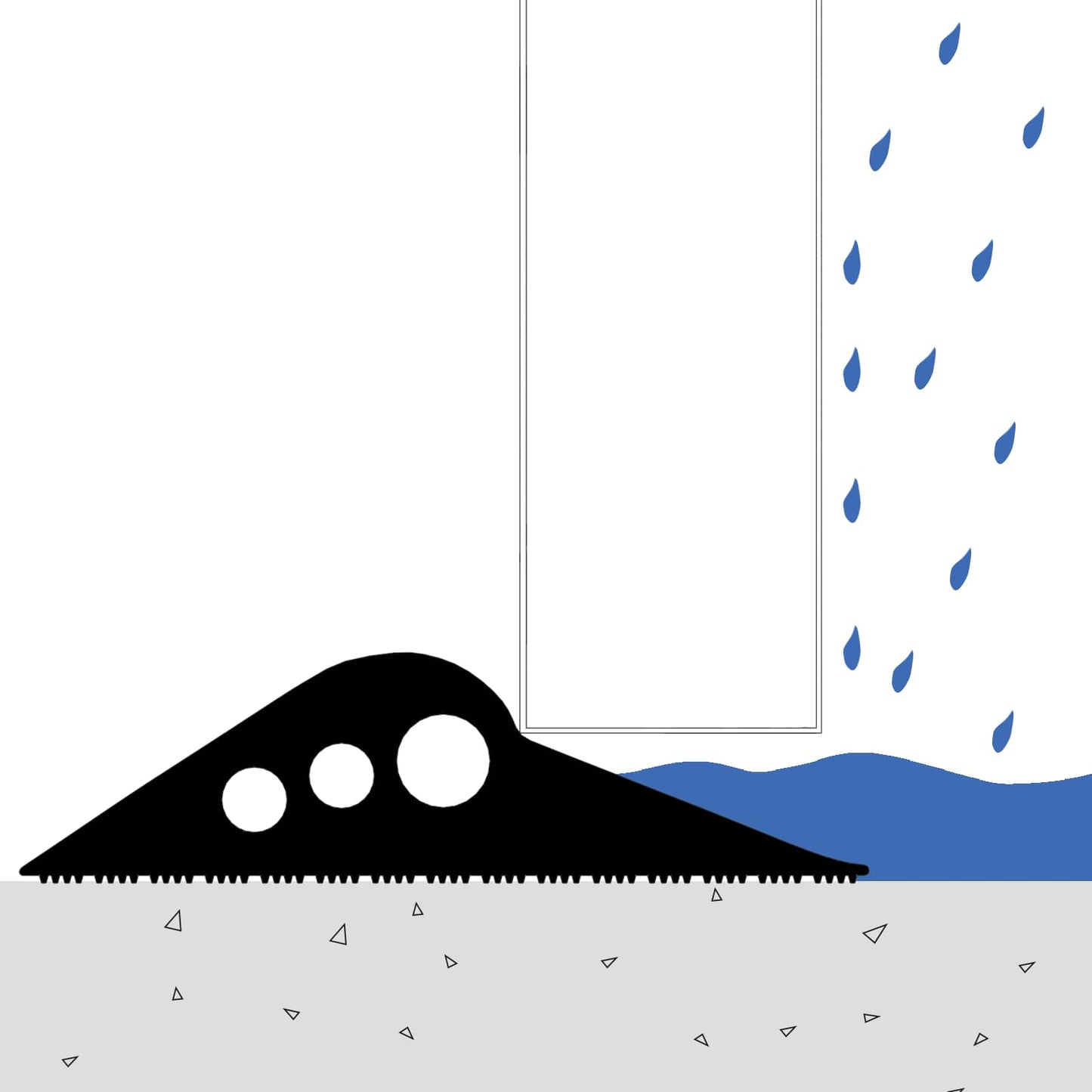 Garasje gulvforsegling Svart 112 x 20 mm 1,5 m EPDM-gummi