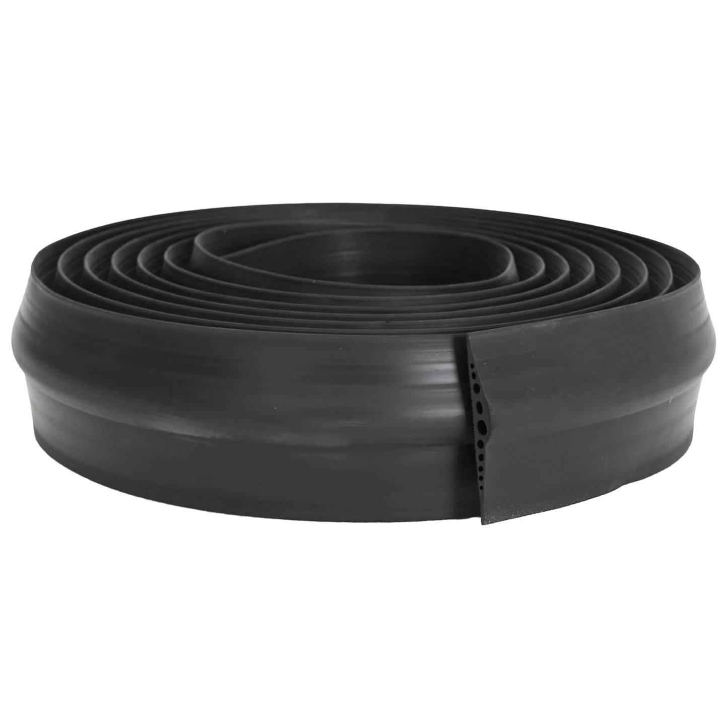 Garasje gulvforsegling Svart 155 x 28 mm 6,5 m EPDM-gummi