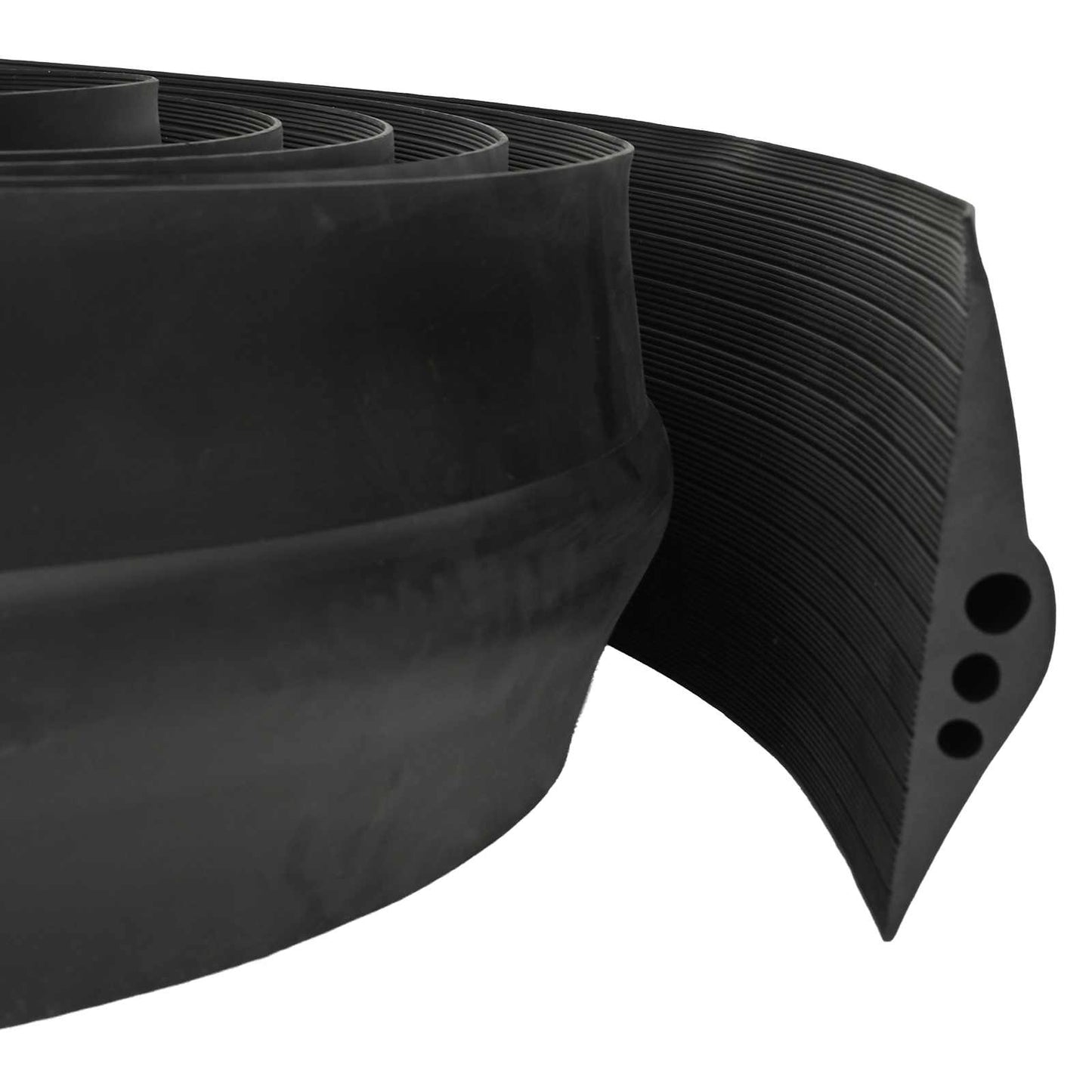 Garasje gulvforsegling Svart 74 x 20 mm 3 m EPDM-gummi