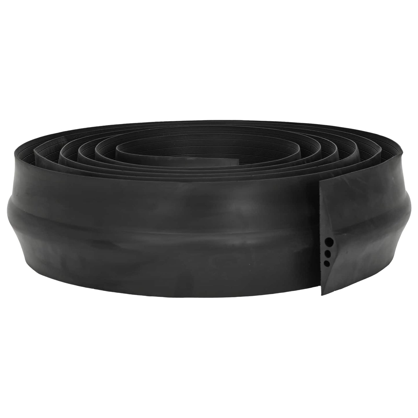 Garasje gulvforsegling Svart 74 x 20 mm 6,5 m EPDM-gummi