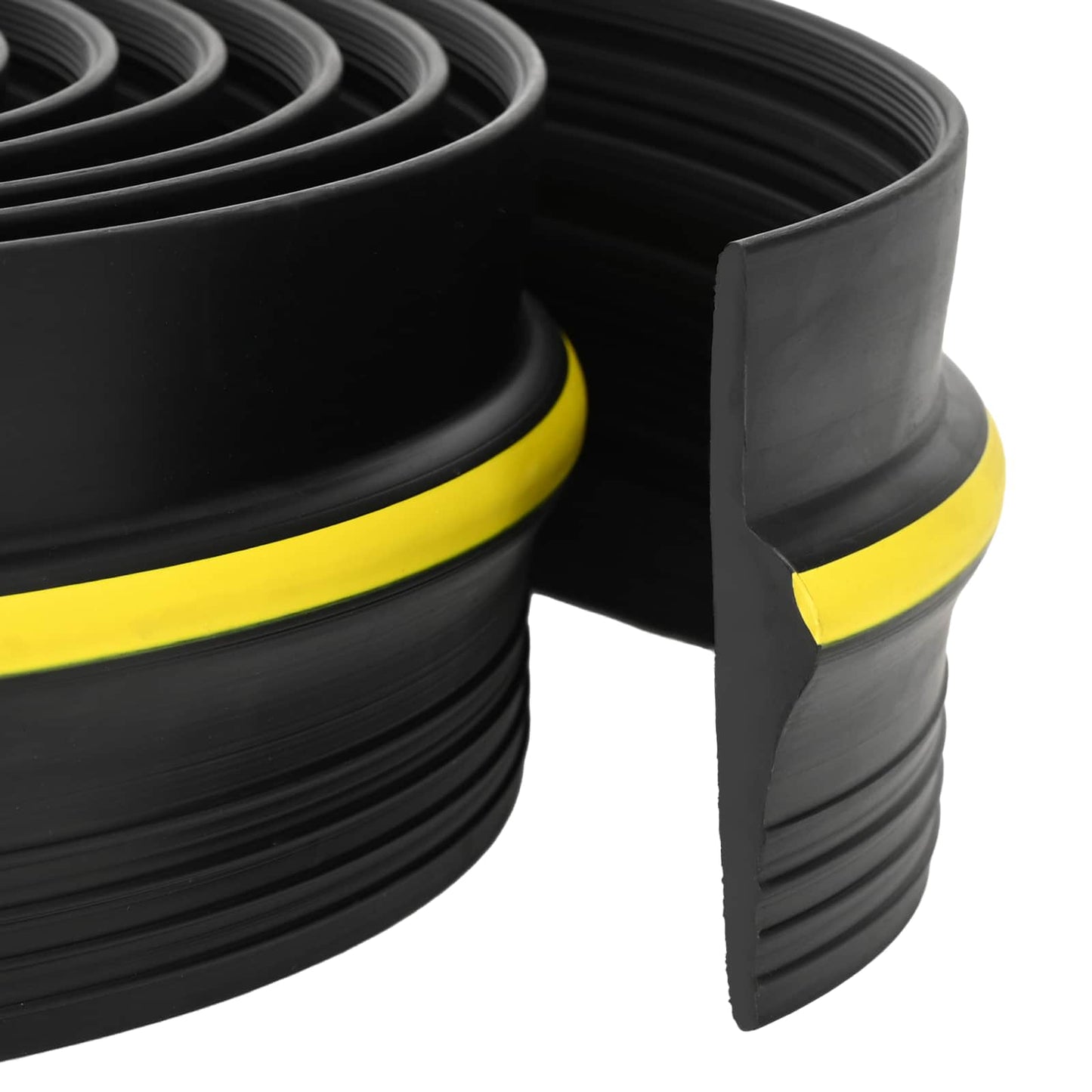 Garasje gulvforsegling Svart og Gul 12 x 90 mm 2 m PVC