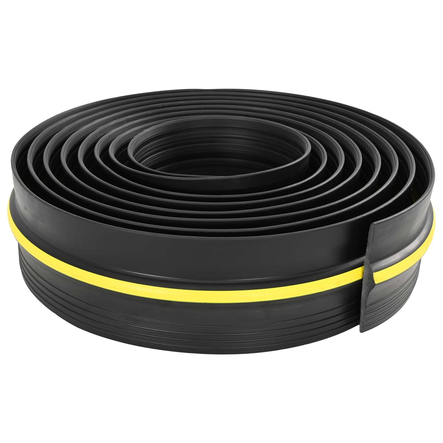 Garasje gulvforsegling Svart og Gul 12 x 90 mm 2,5 m PVC