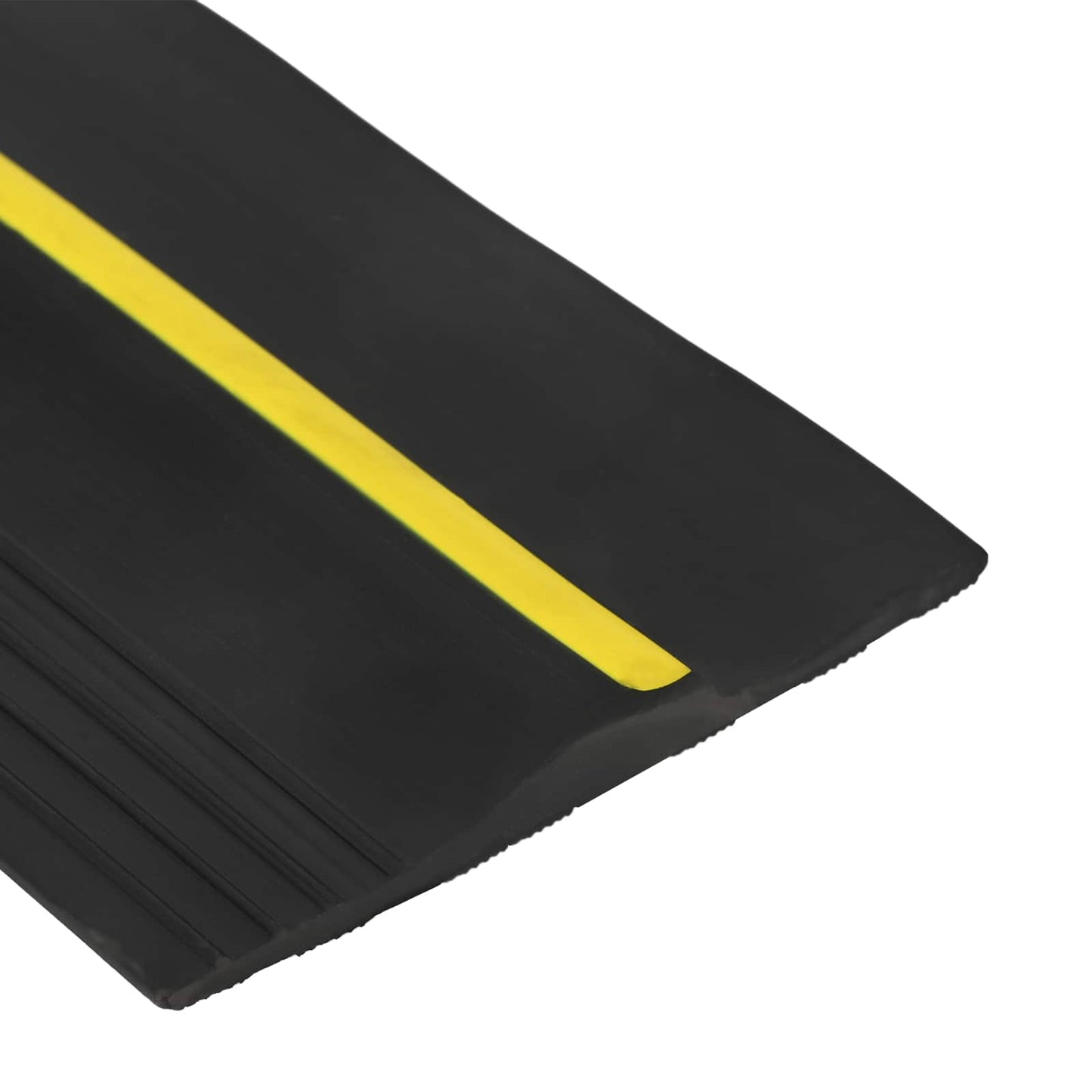 Garasje gulvforsegling Svart og Gul 12 x 90 mm 3,5 m PVC
