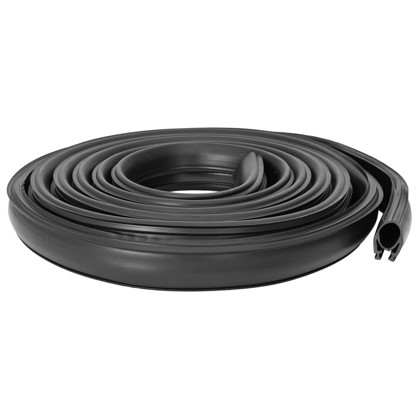 Garasje Dør Tetning Svart 41 x 33 mm 2,5 m PVC