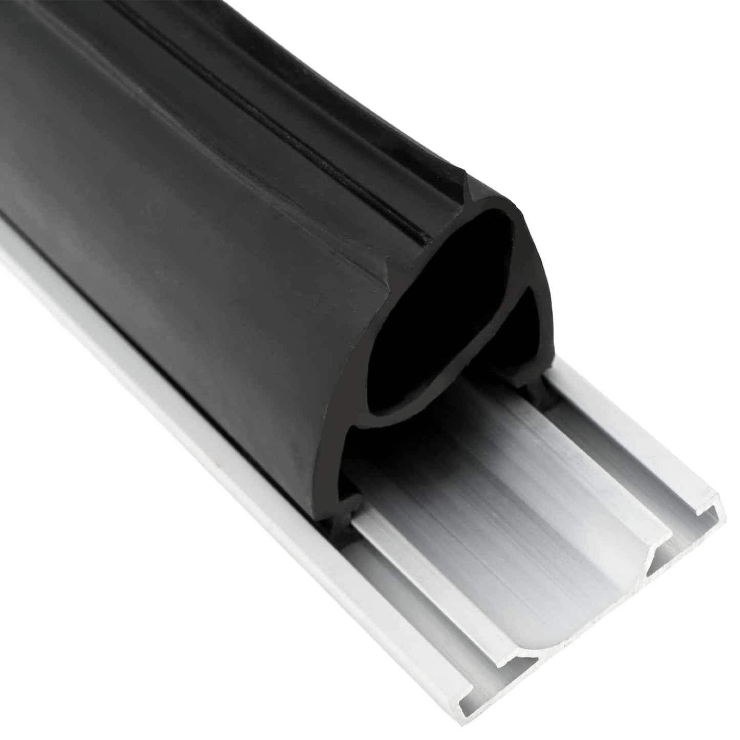 Garasje Dør Tetning Svart 41 x 33 mm 4 m PVC