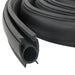 Garasje Dør Tetning Svart 41 x 33 mm 4,5 m PVC