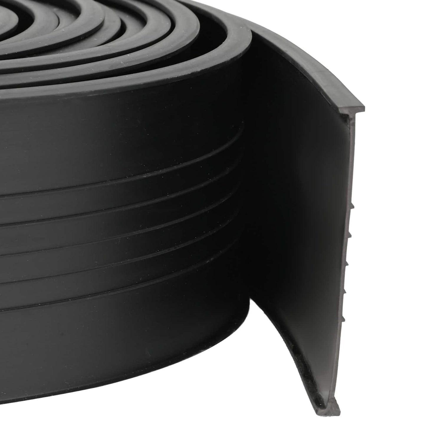 Garasje Dør Tetning Svart 70 x 6 mm 3 m PVC