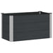 Høybed Svart 100 x 50 x 54 cm WPC og Aluminium