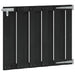 Hageport 100 x 80 cm WPC og Aluminium Svart