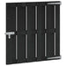 Hageport 100 x 100 cm WPC og Aluminium Svart