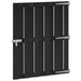 Hageport 100 x 112 cm WPC og Aluminium Svart