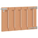 Hageport 100 x 60 cm WPC og Aluminium Brun