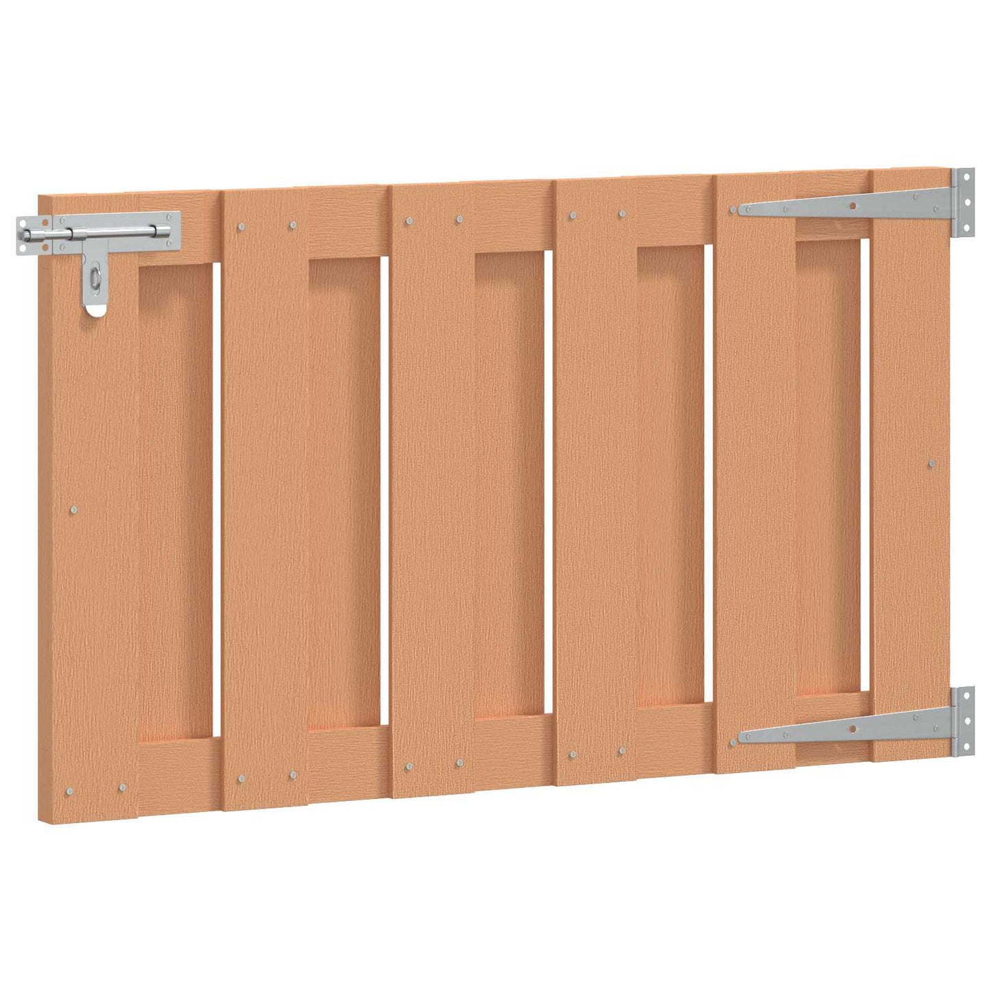 Hageport 100 x 60 cm WPC og Aluminium Brun