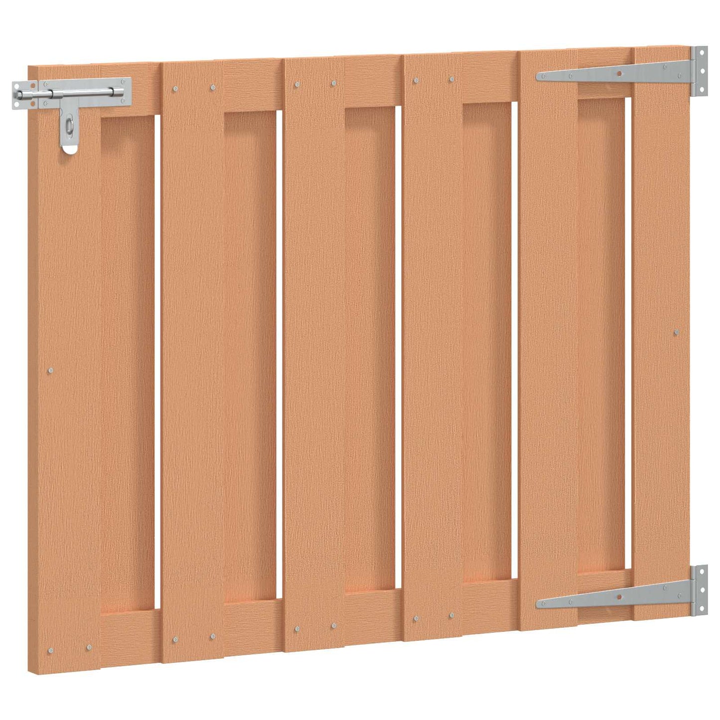 Hageport 100 x 80 cm WPC og Aluminium Brun