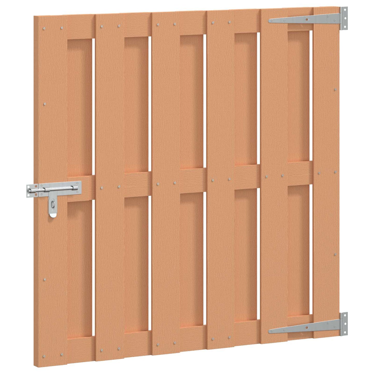 Hageport 100 x 100 cm WPC og Aluminium Brun