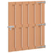 Hageport 100 x 112 cm WPC og Aluminium Brun