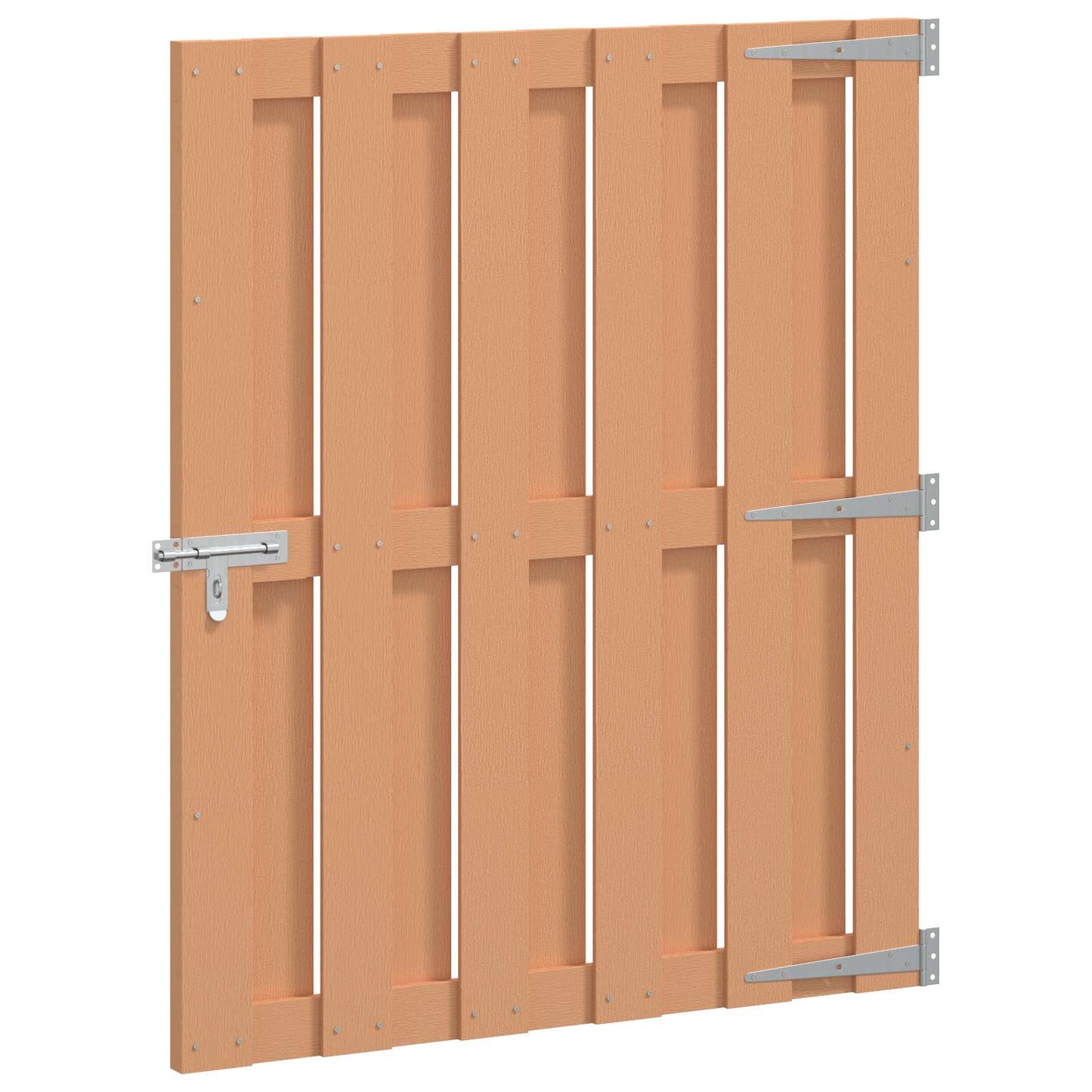 Hageport 100 x 112 cm WPC og Aluminium Brun