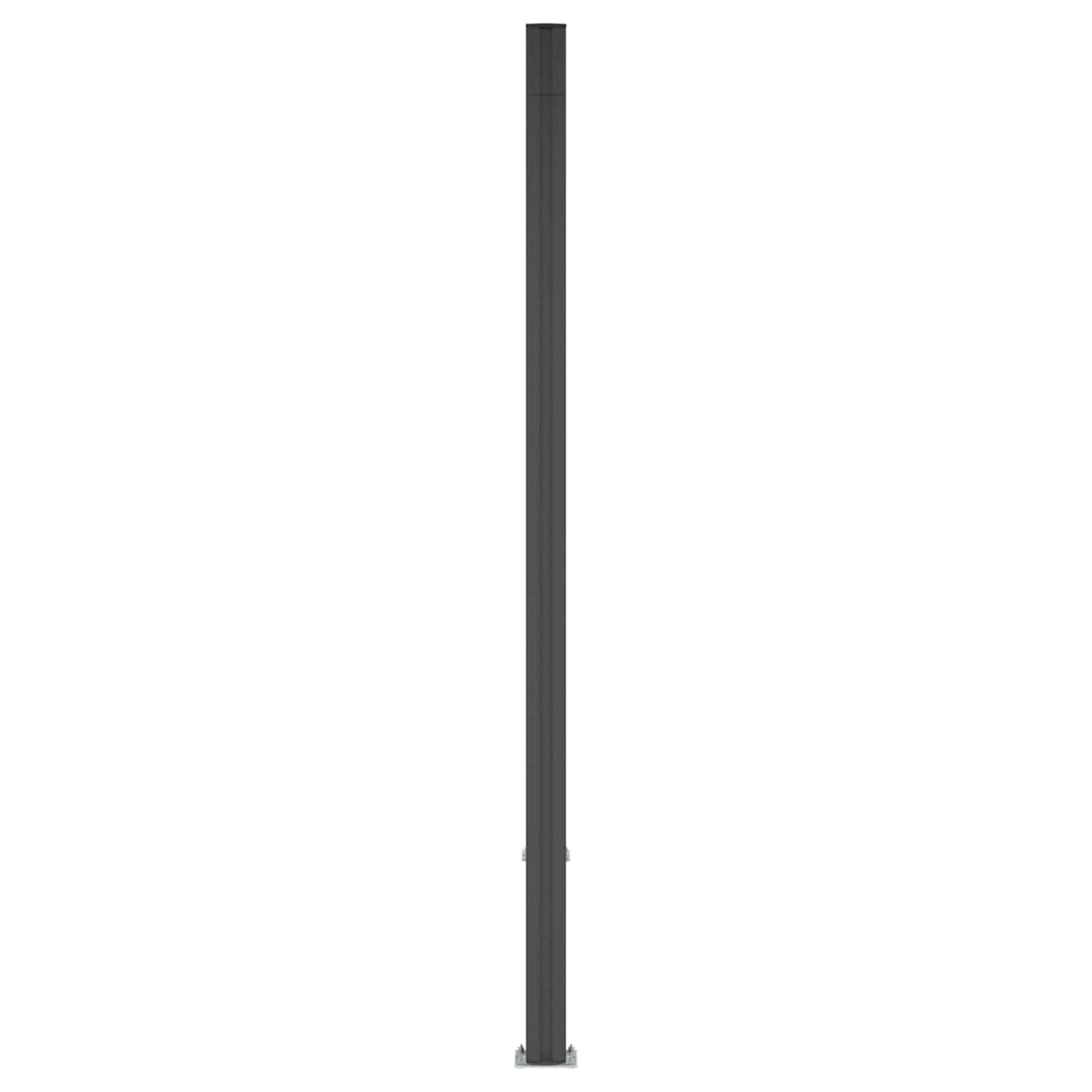 Gjerdeplate WPC og Aluminium Svart