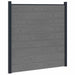 Gjerdeplate WPC og Aluminium Grå