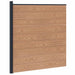 Gjerdeplate WPC og Aluminium Brun