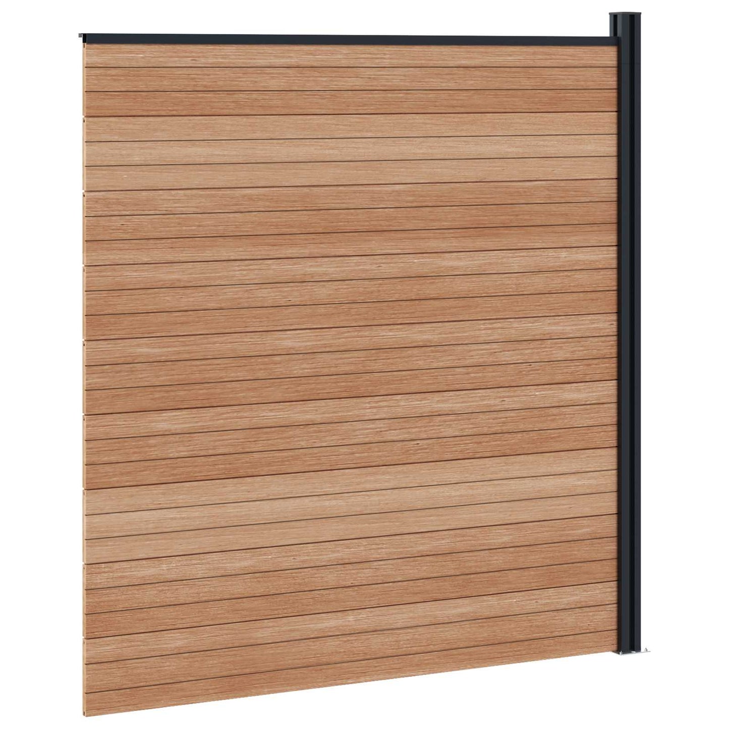 Gjerdeplate WPC og Aluminium Brun