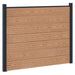 Gjerdeplate WPC og Aluminium Brun