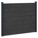 Gjerdeplate WPC og Aluminium Svart