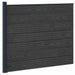 Gjerdeplate WPC og Aluminium Svart