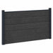 Gjerdeplate WPC og Aluminium Svart