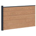 Gjerdeplate WPC og Aluminium Brun