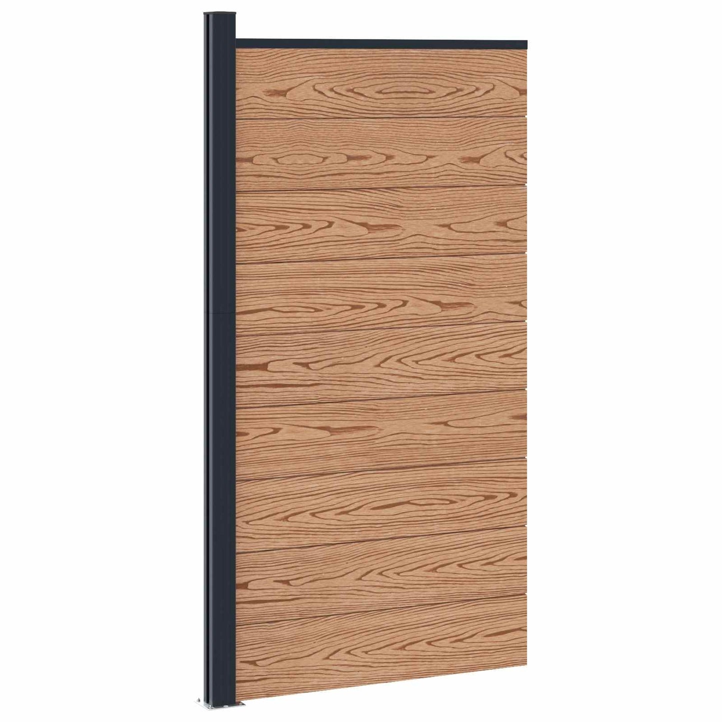 Gjerdeplate WPC og Aluminium Brun
