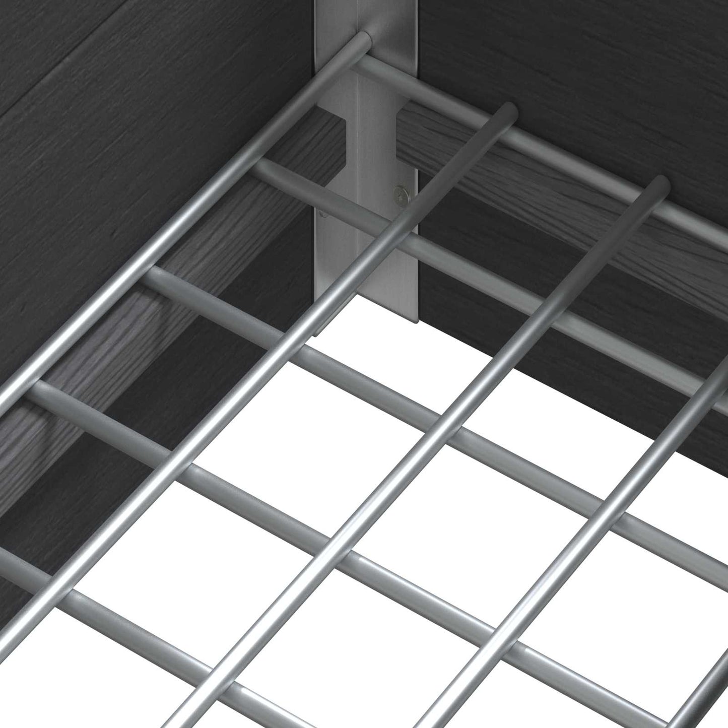 Høybed Grå 100 x 30 x 22 cm WPC og Aluminium