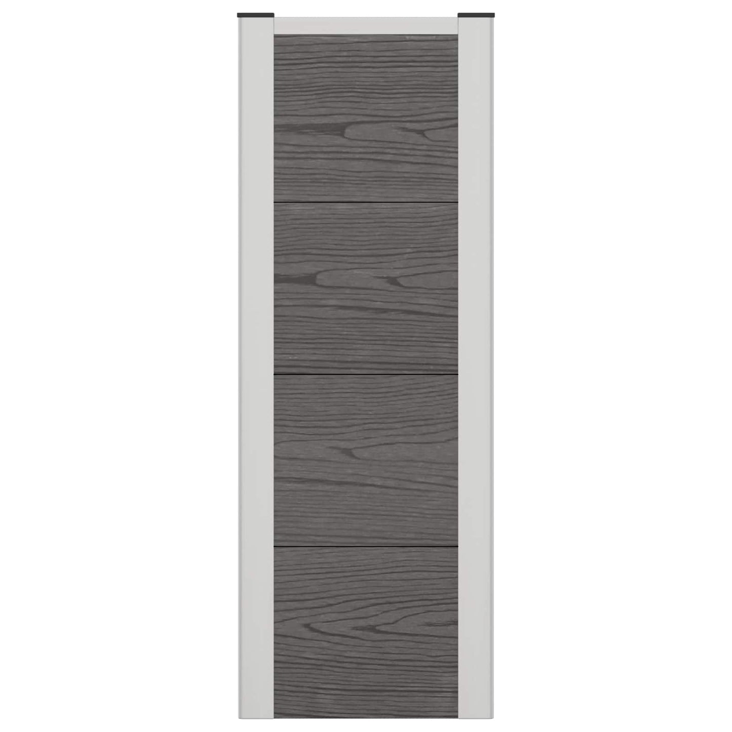 Høybed Grå 75 x 30 x 82 cm WPC og Aluminium